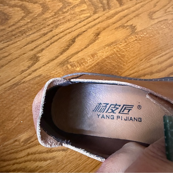 Brown Modern Chunky Platform Oxford Shoes US 6.5–7 New - Picture 7 of 12